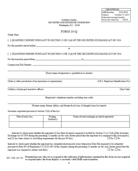 Contact information for renew-deutschland.de - Apr 5, 2021 · 10-Q Filing Requirements. Any publicly traded company must file the Form 10-Q, along with the Form 10-K and other required filings. The SEC gives two timeframes for filing: Large accelerated and accelerated filers with a float exceeding $700 million need to submit Form 10-Q within forty days of the quarter's end. 